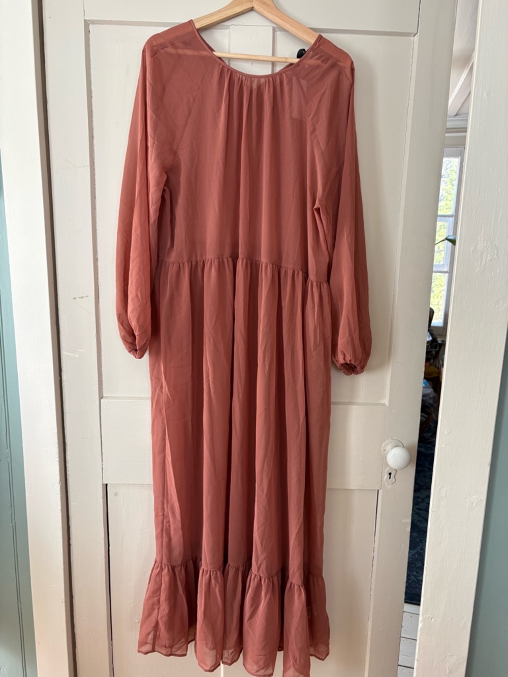 NWT H&M sheer flowy maxi dress
